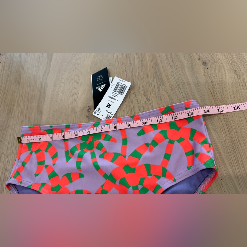 Farm Rio x Adidas Palm Tree High Waist Bikini Bottoms size medium NWT - Picture 7 of 11